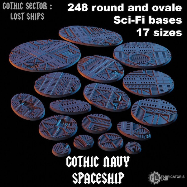 Gothic Navy Spaceship Bases 12K UHD (Fabricators Lair)