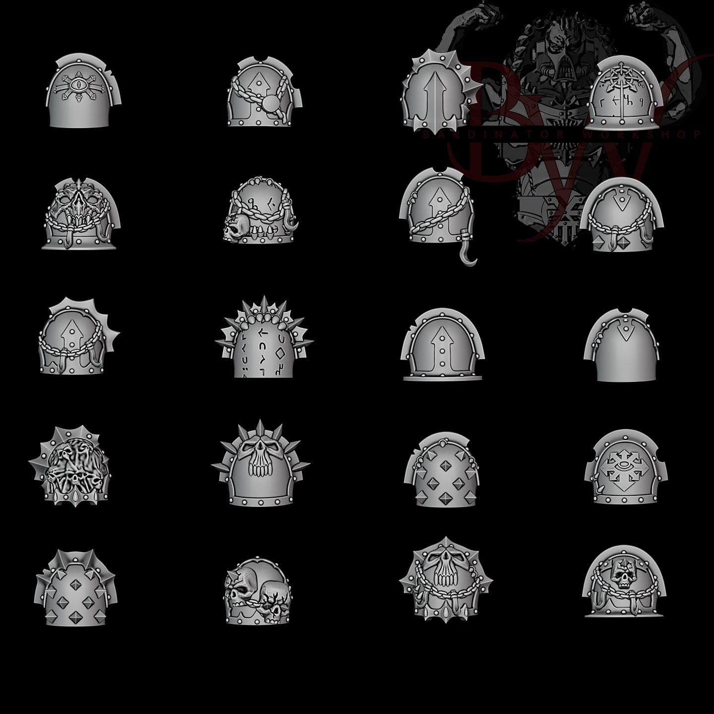 Evil Space Soldiers Shoulders 12K/14K/16K UHD+