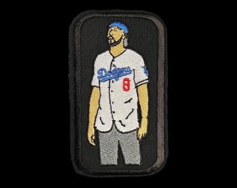 Kobe Bryant dodgers jersey embroidered iron on patch