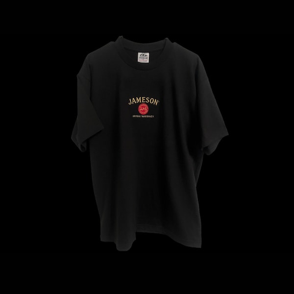 custom jameson irish whiskey embroidered t shirt