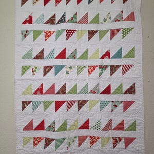 Handmade Patchwork Quilt “Forever Spring” | Cozy Cotton Throw Quilt | 40x57