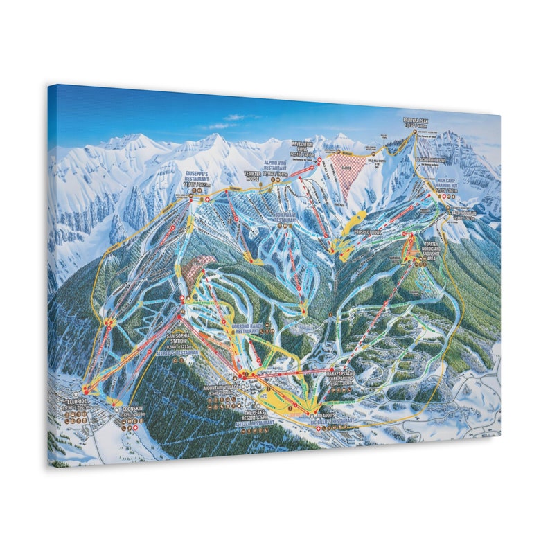 Telluride CO Trail Map Canvas Poster - Il 794xN.5704842916 Ds02 