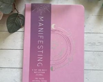 manifesting journal, guided journal, reflection journal, law of attraction, manifestation planner, manifestation notebook, daily journal