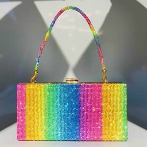 Multi color clutch purse hot sale