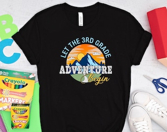 Third Grade Adventure T-Shirt, Back to School Tee