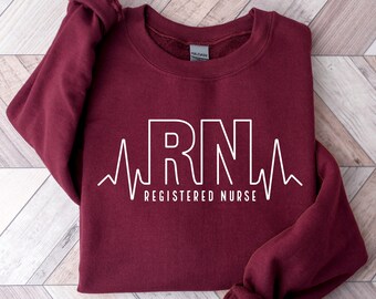 RN Heartbeat Graphic Tee, Nurse T-Shirt