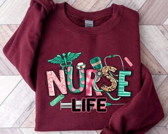 Nurse Life Shirt, RN Stethoscope Syringe Tee