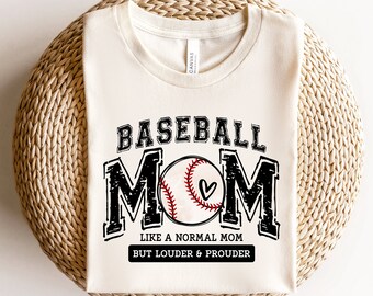 Baseball Mom Shirt, Loud & Proud, Game Day Tee