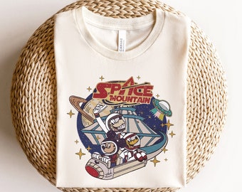 Vintage Space Mountain Disney Shirt, Mouse and Friends