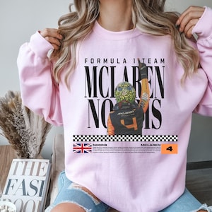 Lando Norris McLaren F1 Sweatshirt – Formula 1 Racing Driver Crewneck