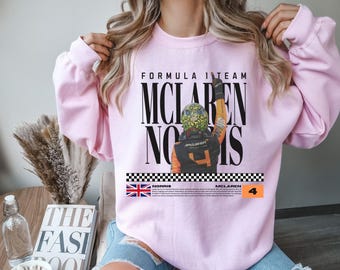 Lando Norris McLaren F1 Sweatshirt – Formula 1 Racing Driver Crewneck