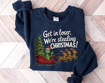 Funny Grinch Christmas Shirt, Retro Holiday Tee