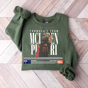 Oscar Piastri F1 T-Shirt, McLaren Racing Graphic Tee, Vintage Motorsport Shirt, Formula 1 Fan Apparel
