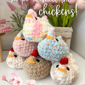 Handmade Crochet Chicken Plushie, Amigurumi Chicken Plushie, Cute Chicken Plush, Crochet Amigurumi, Crochet Chicken, Cute Stuffed Plushie