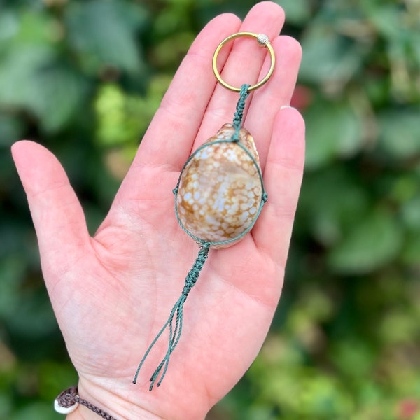 Shell Keychains - Unique Handmade Hawaiian Shell Keychain/Bag Charm/Souvenir/Gift/Vacation/mermaid/braided/friendship bracelet/ready to ship