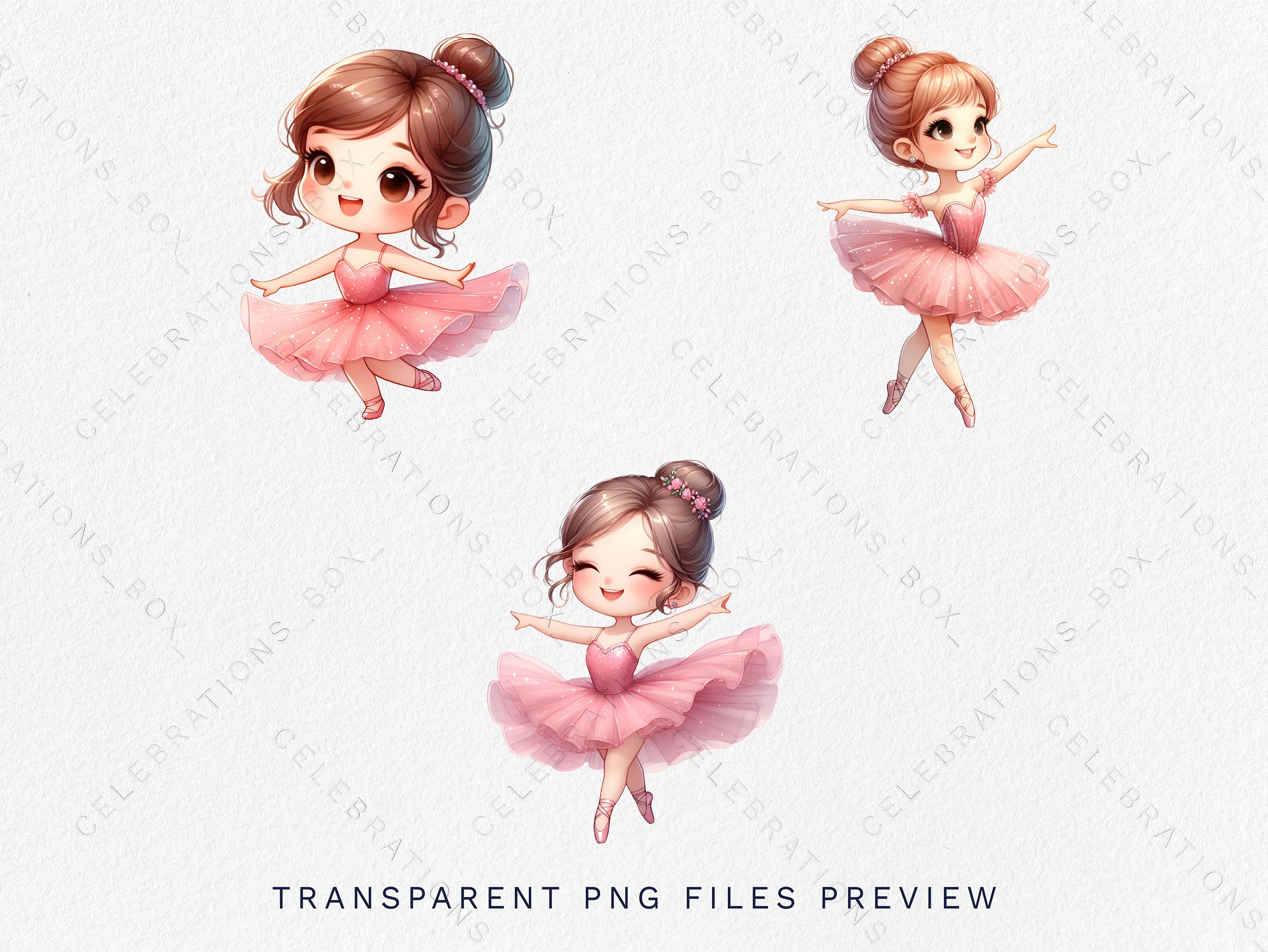 Watercolor Pink Ballerina Clipart Swan Lake Clipart Cute Ballet Girl ...