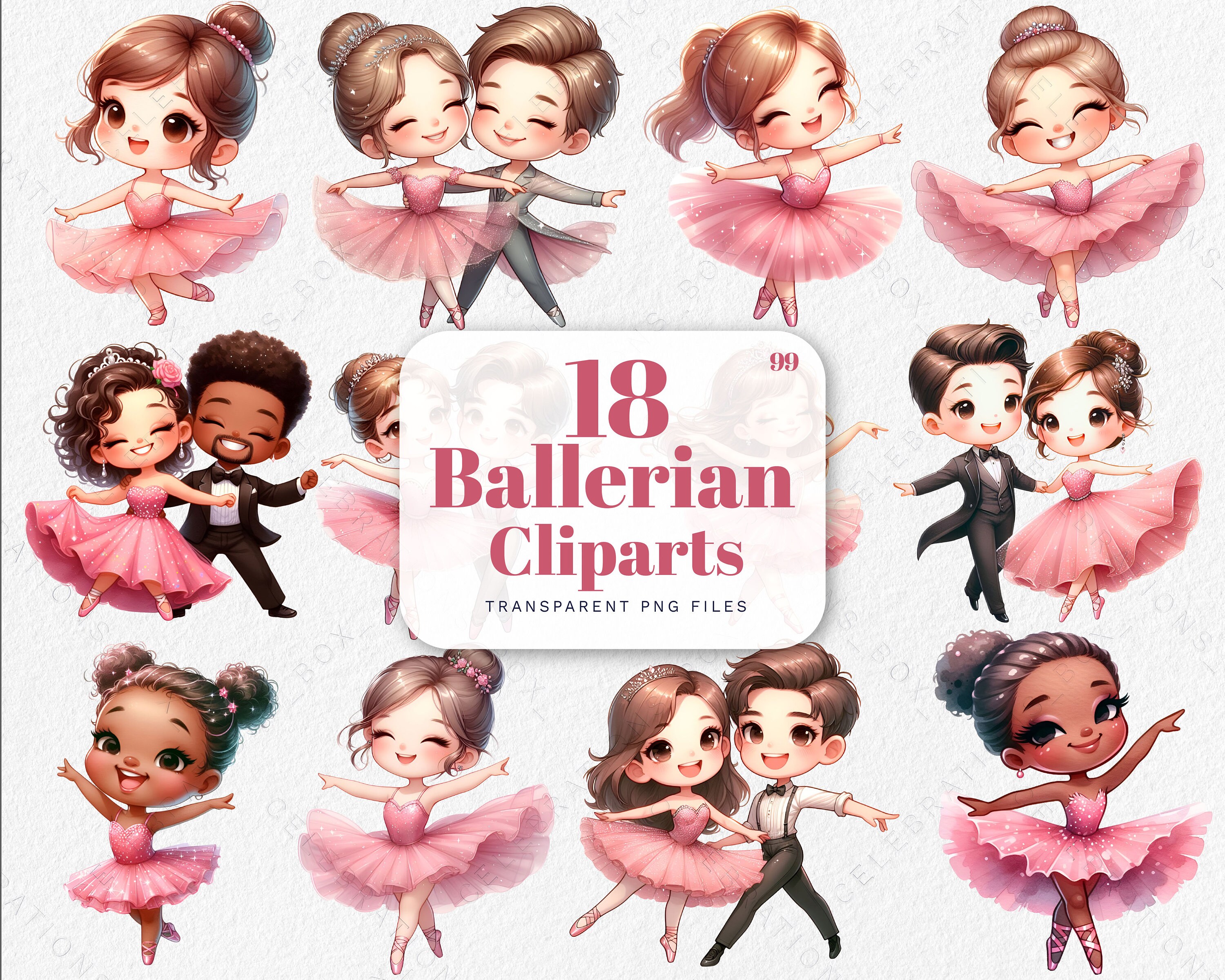 Watercolor Pink Ballerina Clipart Swan Lake Clipart Cute Ballet Girl ...