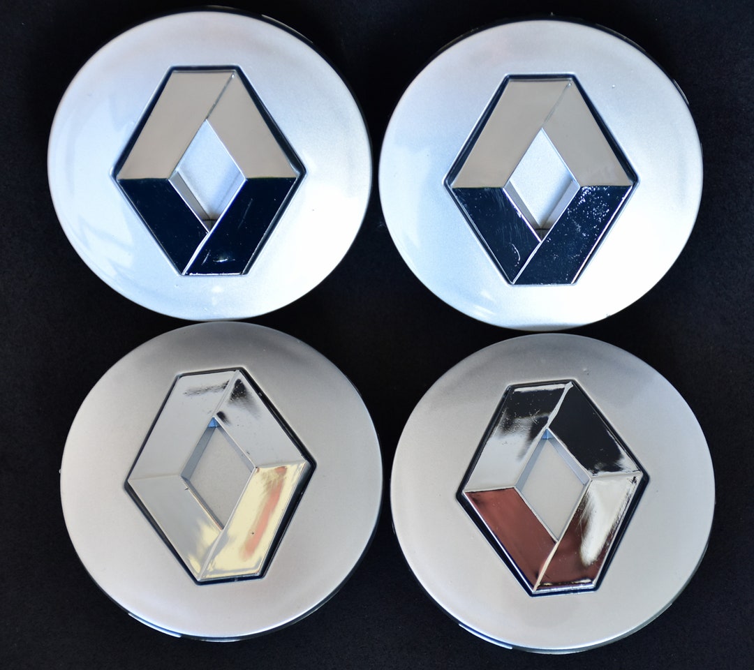 4x caches centre de roue logo Renault 60 mm, Nabendeckel, Felgendeckel