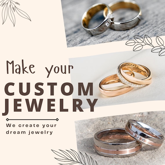 Custom Jewelry Jewelry Design Custom Made Jewelry Making Personalized Jewelry Custom Jewelry Design Made to Order Service Etsy