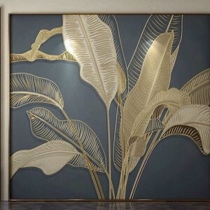 Wallpaper - Gold Leaves - Peel & Stick