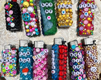 Lighter | Collectible Lighter | Lisa Frank | Stoner Gift | Smoker Gift | Bead Lighter | Glitter Lighter | Junk Lighter | Birthday Gift