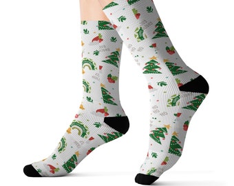 Festive Holiday Delight Christmas Socks for adults