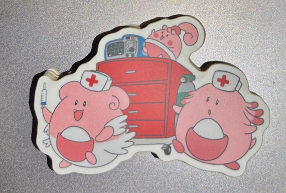 Chansey, Blissey, Happiny Pokemon Waterproof Sticker - Etsy