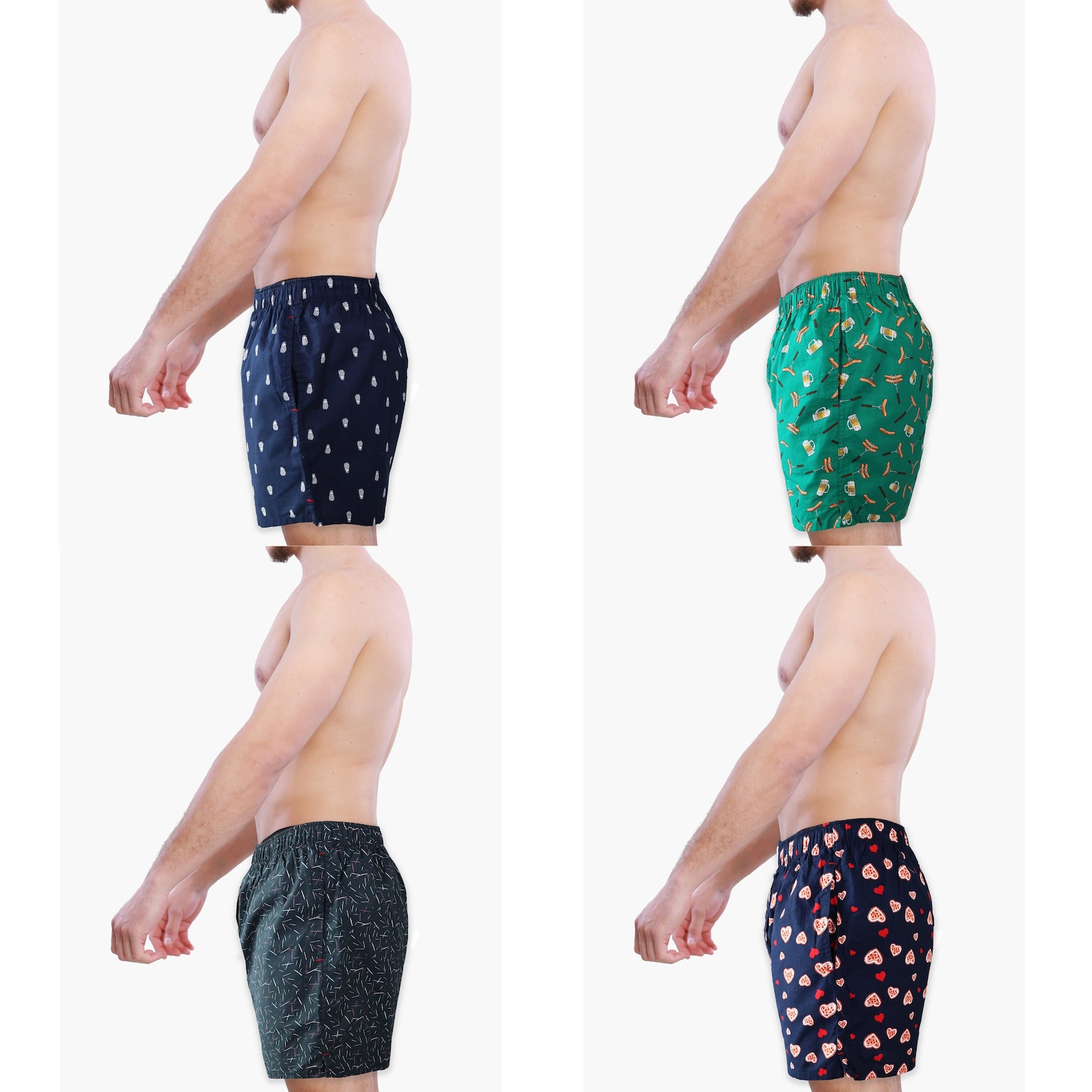 Unisex Woven Cotton Boxers With Pockets and Button Fly, Men’s Underwear ...