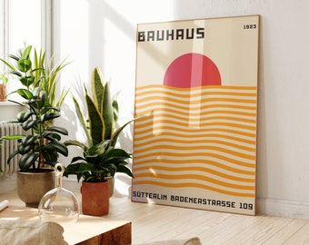 Bauhaus, Bauhaus-poster, geometrische kunst aan de muur, Bauhaus-print