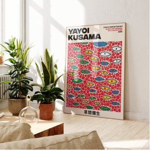 Yayoi Kusama, Yayoi Kusama poster, Yayoi Kusama print, Kusama, Japanese Wall art