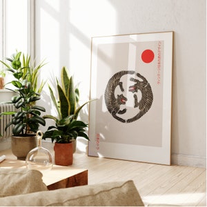 Katsushika Hokusai, Japanese poster, Hokusai, Japanese art print