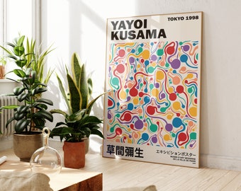 Yayoi Kusama, Yayoi Kusama poster, Yayoi Kusama print, Kusama, Japenese Wall art