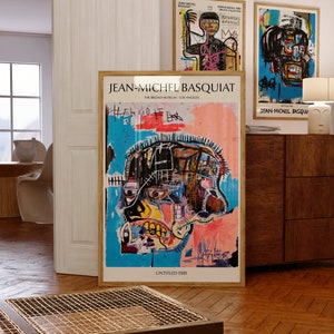 Basquiat, Jean Michel Basquiat, Basquiat print, Instant download, Dorm decor, Dorm room art, Pop art, abstract art