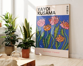 Yayoi Kusama, Yayoi Kusama poster, Yayoi Kusama print, Kusama, Japenese Wall art