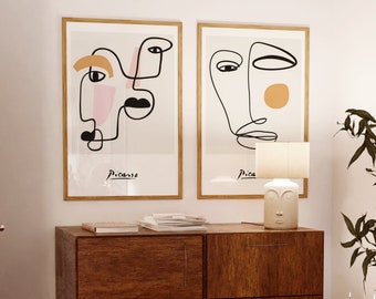 Set of 2 Picasso posters, Pablo Picasso, Picasso print