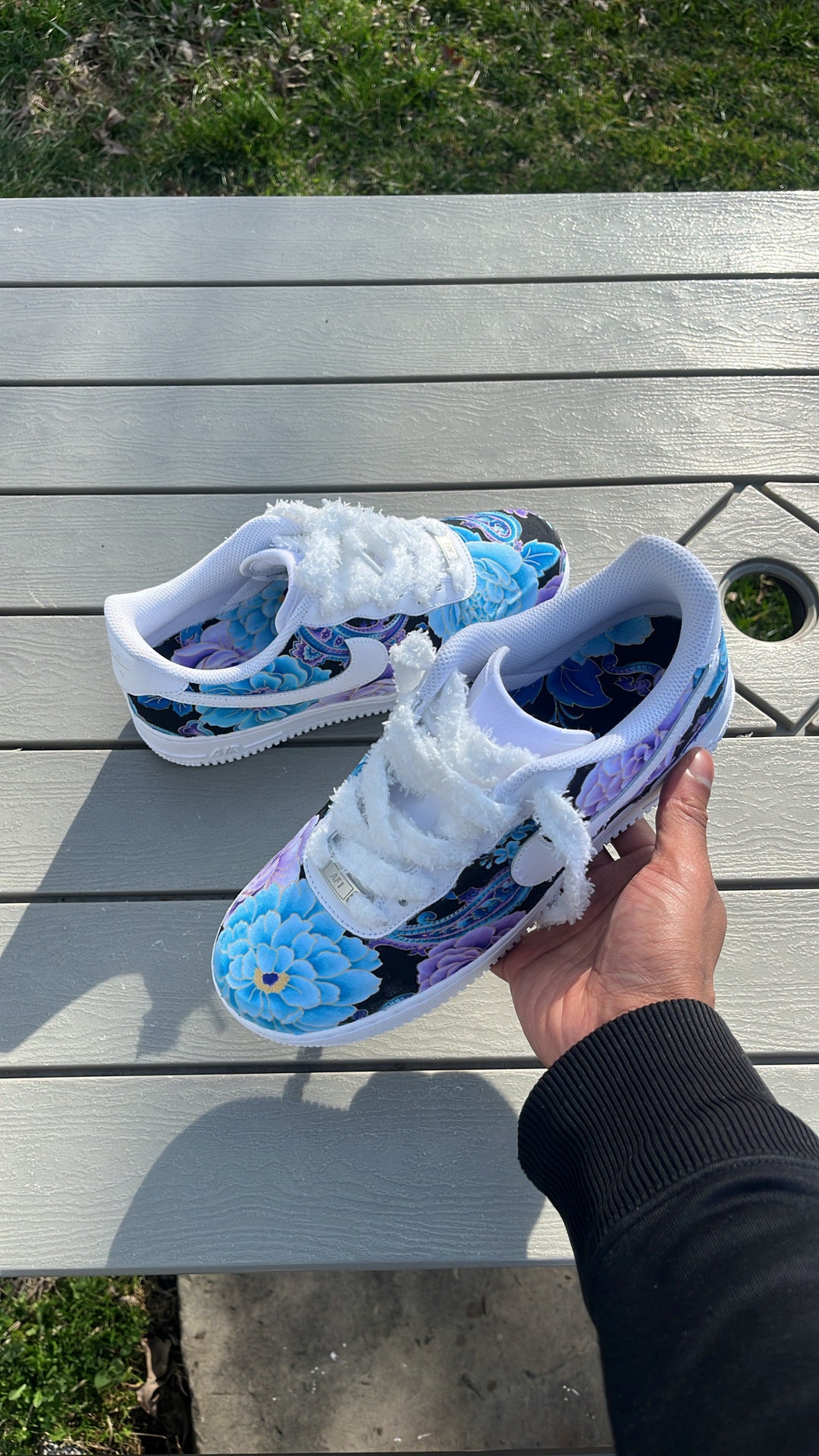 fabric air force ones