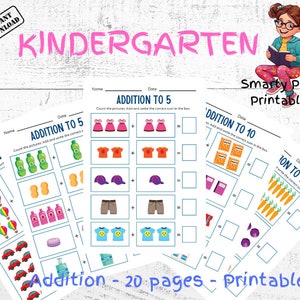 Addition Workbook, Math Learning, Early Learning, Educational Printables, Preschool Math, Kindergarten Math, Homeschool, Worksheets