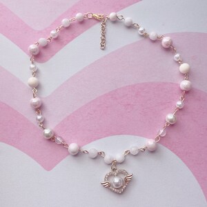 Marble pearl deals choker