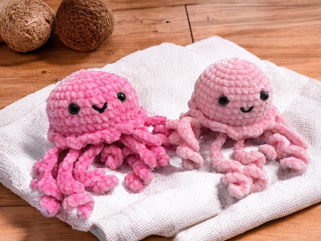 Jelly Fish Plush Jelly Fish Amigurumi Plushie Jelly Fish Etsy