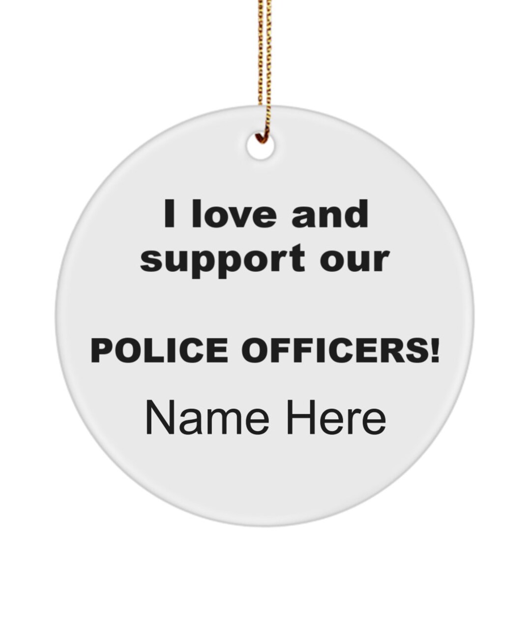 Police Ornament, Officer Gift, Law Enforcement Gift, Police Support