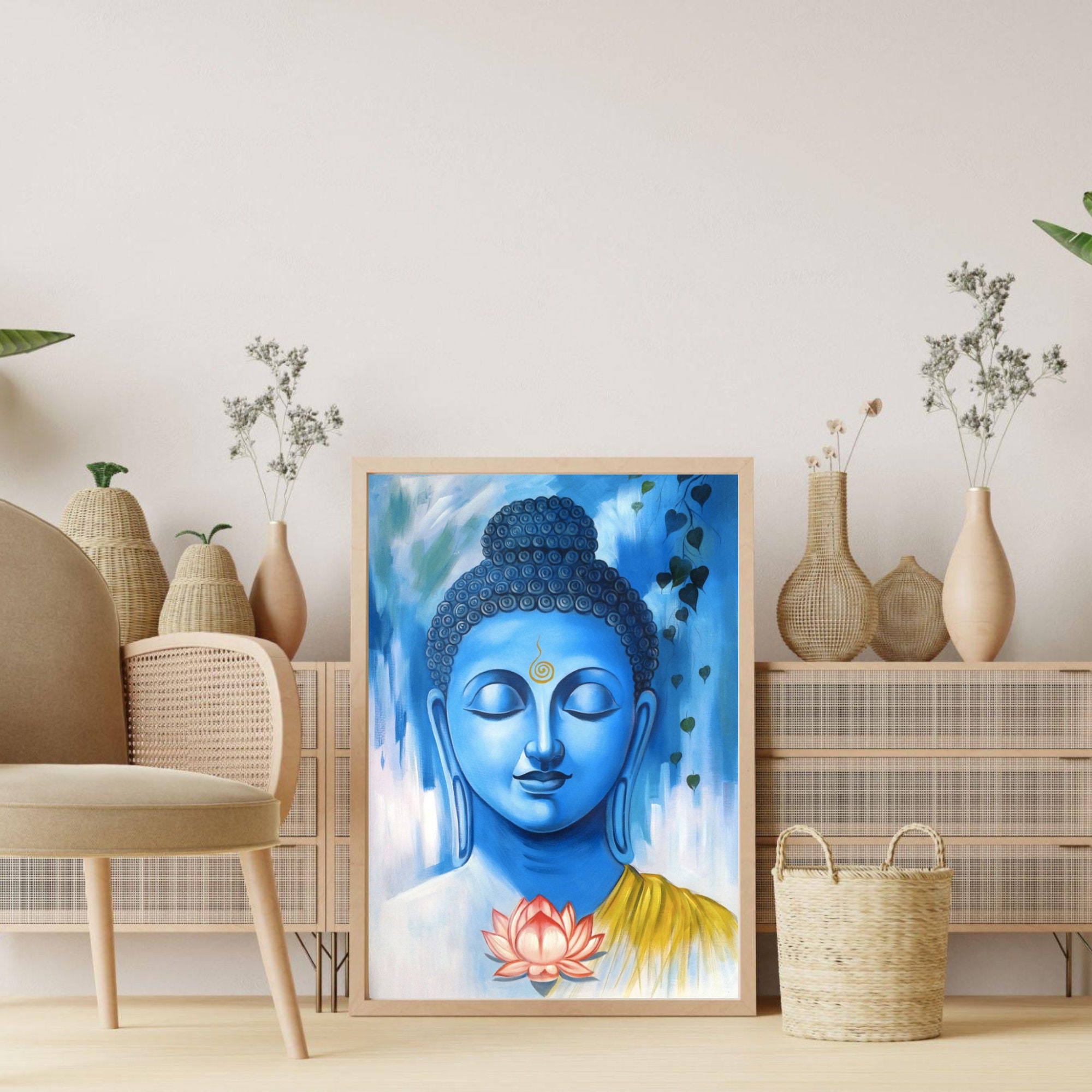 Lord Buddha Printable Wall Art, Zen Wall Decor, Spiritual Home & Office