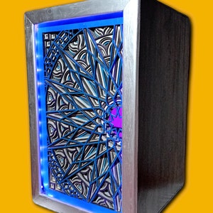 Flamenco Cajon with galactico lights image 2