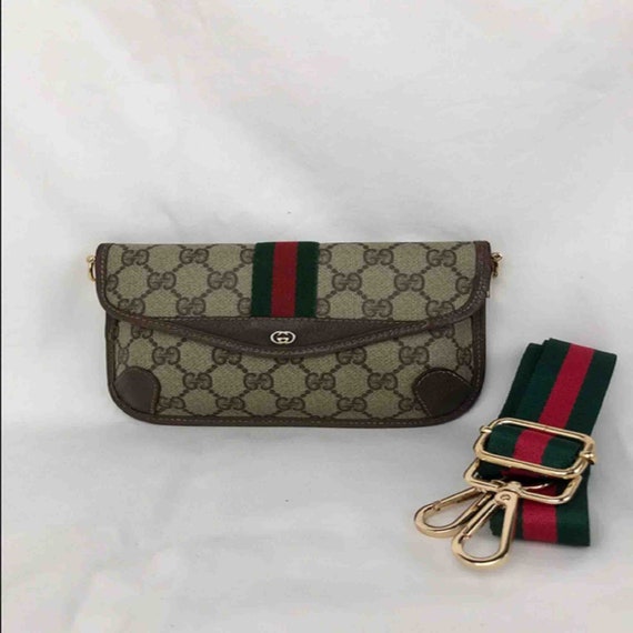 Gucci 2000s Black Monogram Small Pouch Bag · INTO