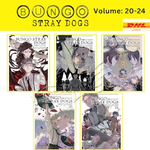 Bungo Stray Dogs Manga Set Volume 20-24 English Version New Physical Comic Book Express Shipping