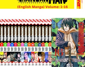 Chainsaw Man Manga Vol. 1-16 ENGLISH Version Tatsuki Fujimoto New Physical Comics DHL Express