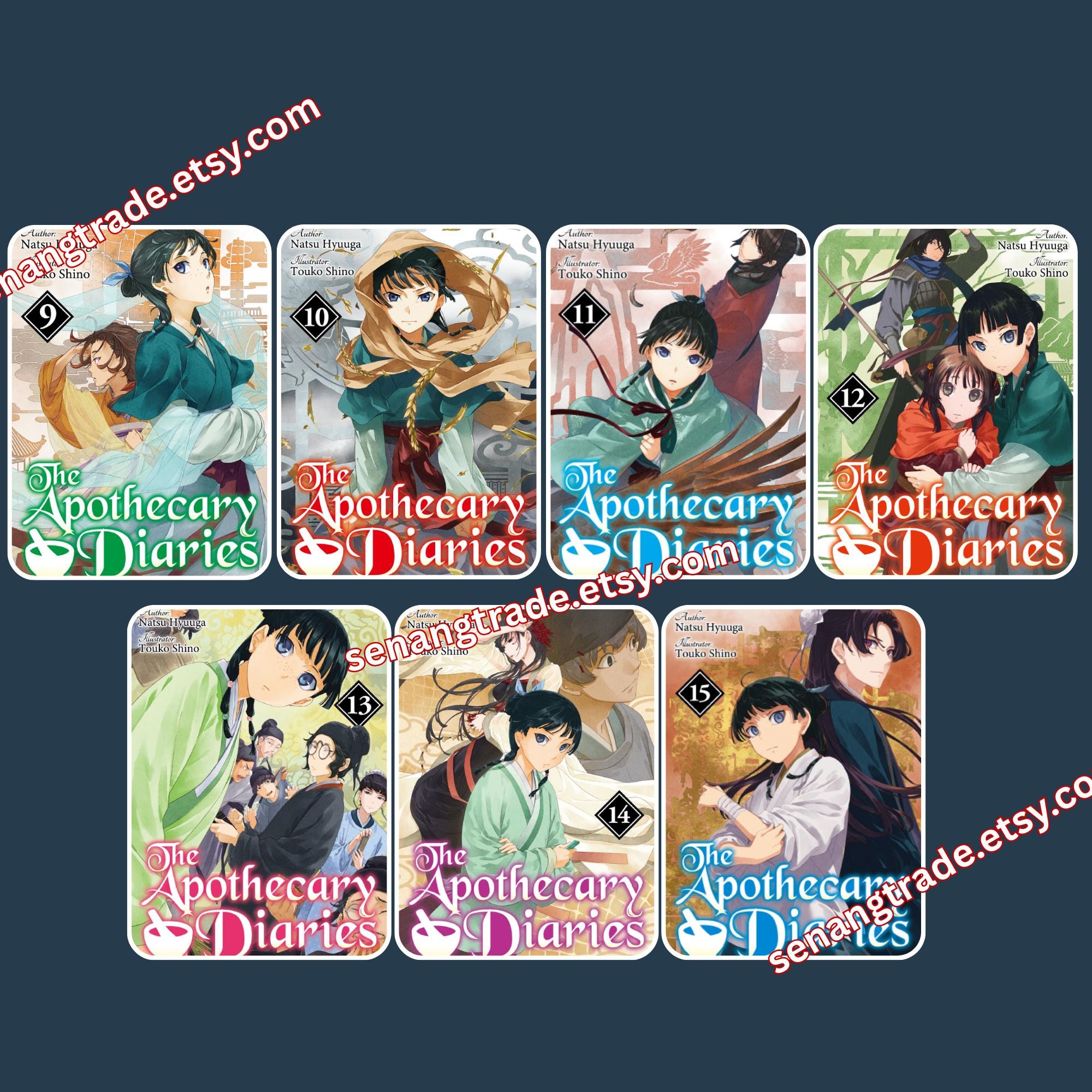 ライトノベル『薬屋のひとりごと』英語版セット 第1-15巻 全巻または一