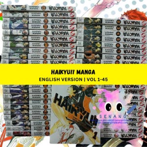 HAIKYU!! Volumen 1-45 Manga de Haruichi Furudate Colección completa o parcial Cómic físico en inglés