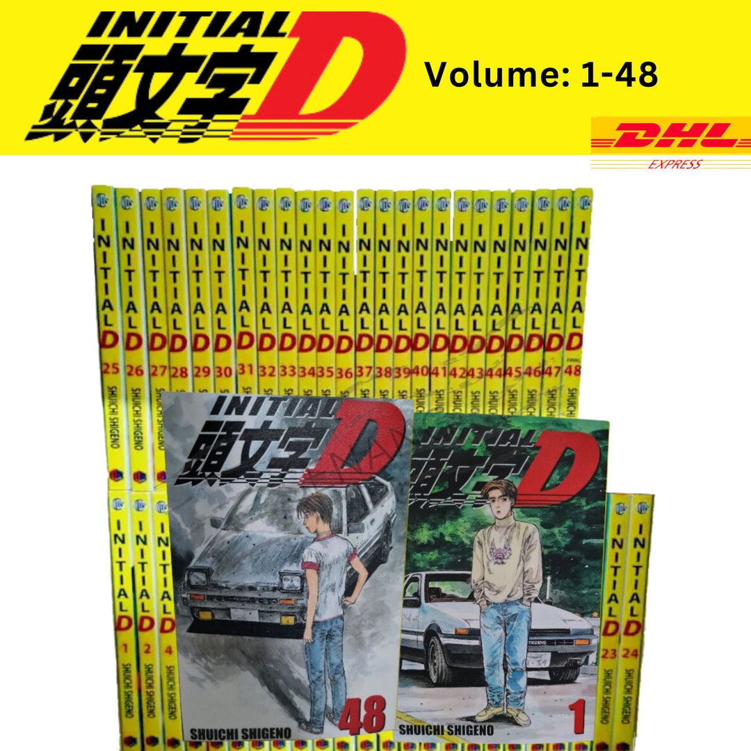 Collection Complète Initial D Manga Vol.1 à 48 - Version Japonaise, Shuichi Shigeno, Bon état