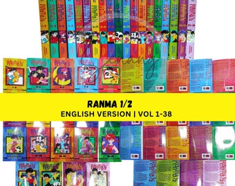 Ranma 1/2 Volume 1-38 (2 in 1) Full or Partial Set New English Manga Comic Rumiko Takahashi DHL SHIPPING Physical Book