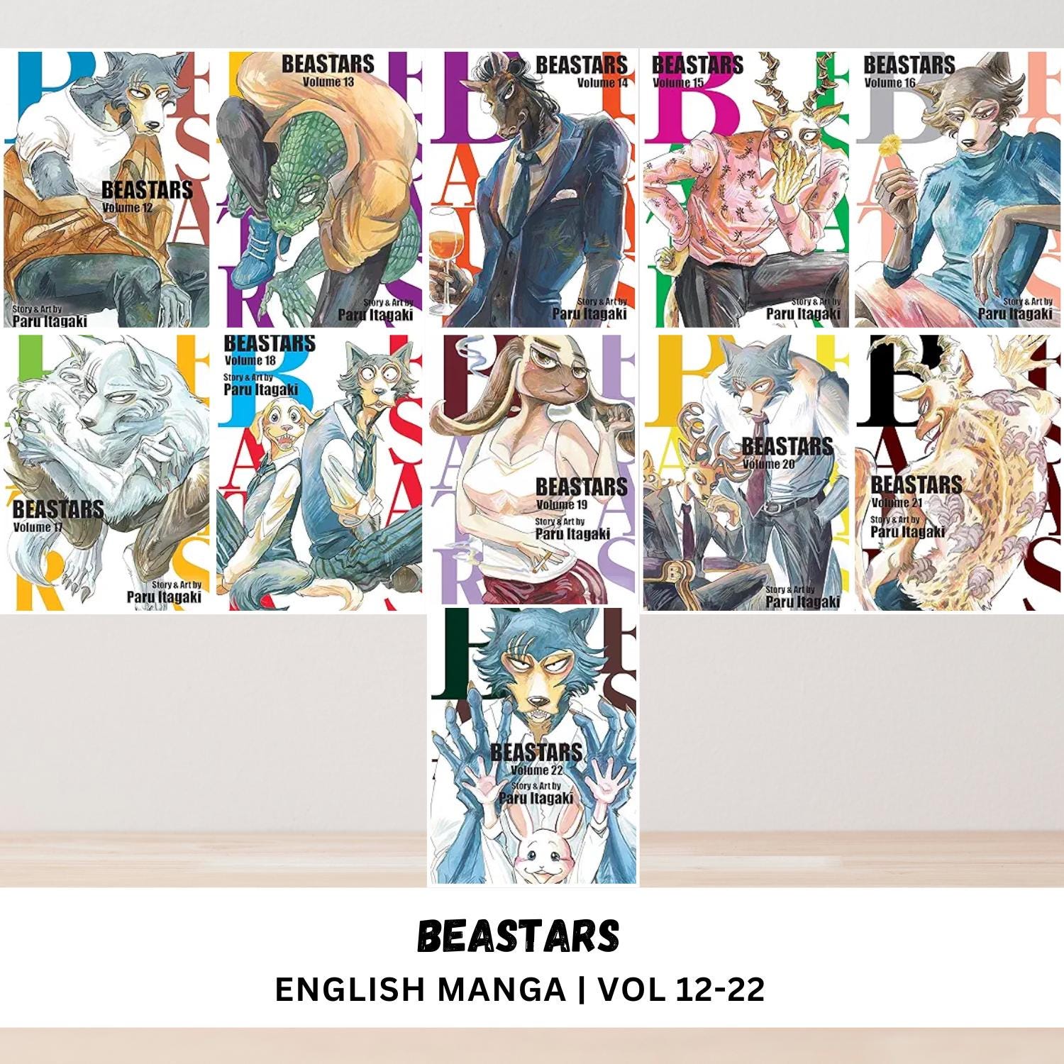 BEASTARS Vol 1-22 (end) English Manga Set Full/loose Book Series